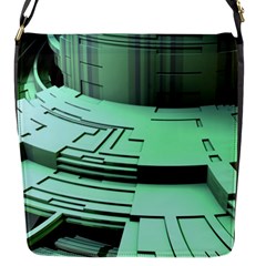 Futuristic Urban Architecture Flap Messenger Bag (s) by Celenk