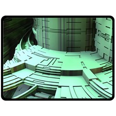 Futuristic Urban Architecture Double Sided Fleece Blanket (large)  by Celenk