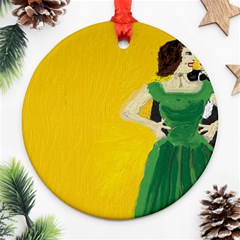 After Nine By Julie Grimshaw 2017 Round Ornament (two Sides) by JULIEGRIMSHAWARTS