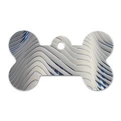 Aqua Building Wave Dog Tag Bone (one Side) by Celenk