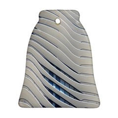 Aqua Building Wave Bell Ornament (two Sides) by Celenk