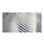 Aqua Building Wave Satin Wrap Front