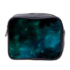 Green Space All Universe Cosmos Galaxy Mini Toiletries Bag 2-side by Celenk