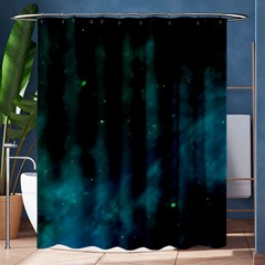 Green Space All Universe Cosmos Galaxy Shower Curtain 60  X 72  (medium)  by Celenk