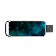 Green Space All Universe Cosmos Galaxy Portable Usb Flash (one Side) by Celenk