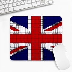 Union Jack Flag Uk Patriotic Large Mousepads by Celenk