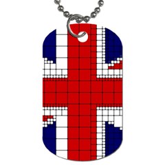 Union Jack Flag Uk Patriotic Dog Tag (two Sides) by Celenk