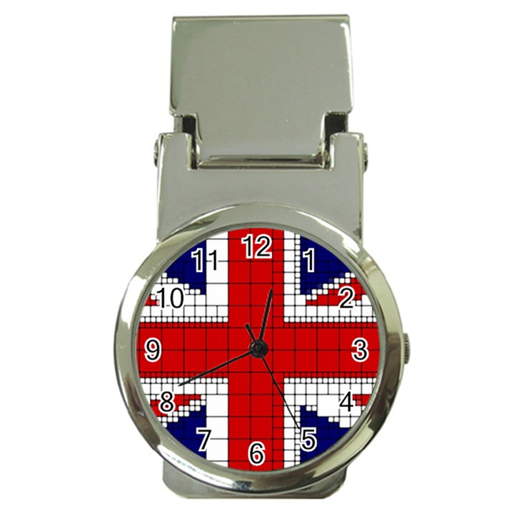 Union Jack Flag Uk Patriotic Money Clip Watches