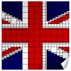 Union Jack Flag Uk Patriotic Canvas 20  X 20   by Celenk