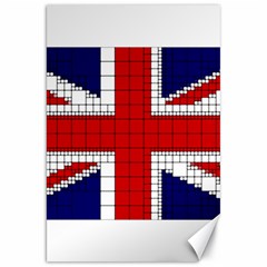 Union Jack Flag Uk Patriotic Canvas 20  X 30   by Celenk