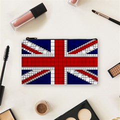 Union Jack Flag Uk Patriotic Cosmetic Bag (small)  by Celenk