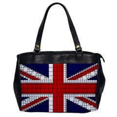 Union Jack Flag Uk Patriotic Office Handbags by Celenk