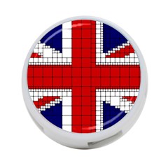 Union Jack Flag Uk Patriotic 4-port Usb Hub (one Side) by Celenk