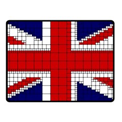 Union Jack Flag Uk Patriotic Fleece Blanket (small) by Celenk