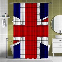 Union Jack Flag Uk Patriotic Shower Curtain 48  X 72  (small)  by Celenk