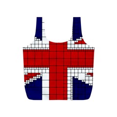 Union Jack Flag Uk Patriotic Full Print Recycle Bags (s)  by Celenk