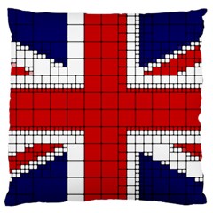 Union Jack Flag Uk Patriotic Standard Flano Cushion Case (one Side) by Celenk