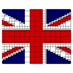 Union Jack Flag Uk Patriotic Double Sided Flano Blanket (medium)  by Celenk