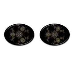 Background Pattern Symmetry Cufflinks (oval) by Celenk