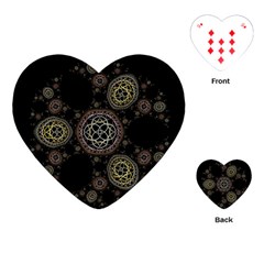 Background Pattern Symmetry Playing Cards (heart)  by Celenk