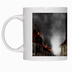 Destruction Apocalypse War Disaster White Mugs by Celenk