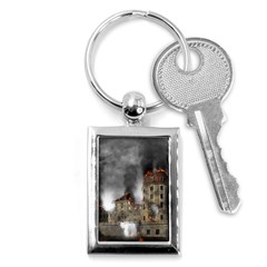 Destruction Apocalypse War Disaster Key Chains (rectangle)  by Celenk