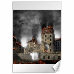 Destruction Apocalypse War Disaster Canvas 12  X 18   by Celenk