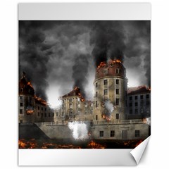 Destruction Apocalypse War Disaster Canvas 11  X 14   by Celenk