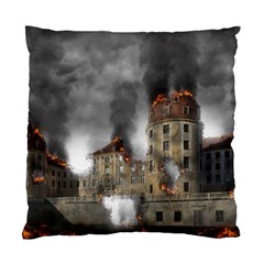 Destruction Apocalypse War Disaster Standard Cushion Case (one Side) by Celenk