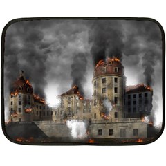 Destruction Apocalypse War Disaster Double Sided Fleece Blanket (mini)  by Celenk