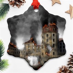 Destruction Apocalypse War Disaster Ornament (snowflake) by Celenk