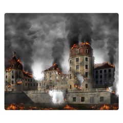 Destruction Apocalypse War Disaster Double Sided Flano Blanket (small)  by Celenk