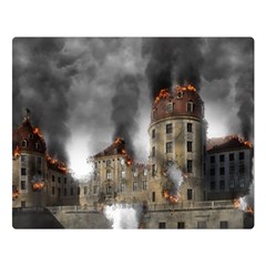 Destruction Apocalypse War Disaster Double Sided Flano Blanket (large)  by Celenk