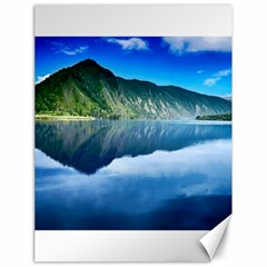 Mountain Water Landscape Nature Canvas 18  X 24   by Celenk