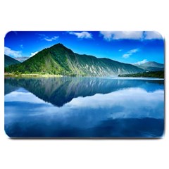 Mountain Water Landscape Nature Large Doormat  by Celenk