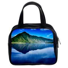 Mountain Water Landscape Nature Classic Handbags (2 Sides) by Celenk