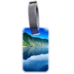 Mountain Water Landscape Nature Luggage Tags (two Sides) by Celenk