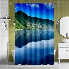 Mountain Water Landscape Nature Shower Curtain 48  X 72  (small)  by Celenk