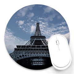 Eiffel Tower France Landmark Round Mousepads by Celenk