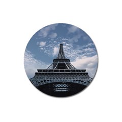 Eiffel Tower France Landmark Magnet 3  (round) by Celenk