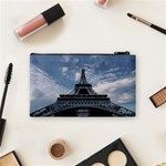 Eiffel Tower France Landmark Cosmetic Bag (Small)  Back