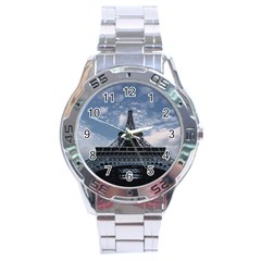 Eiffel Tower France Landmark Stainless Steel Analogue Watch by Celenk