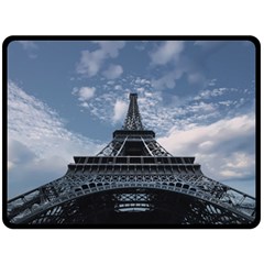 Eiffel Tower France Landmark Double Sided Fleece Blanket (large)  by Celenk