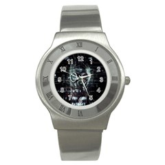 Gas Mask Contamination Contaminated Stainless Steel Watch by Celenk