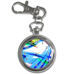 Lines Vibrations Wave Pattern Key Chain Watches by Celenk