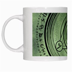 Rune Geometry Sacred Mystic White Mugs