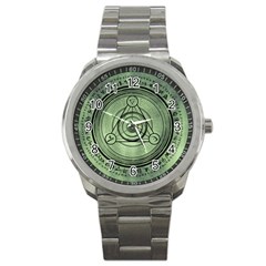 Rune Geometry Sacred Mystic Sport Metal Watch