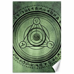 Rune Geometry Sacred Mystic Canvas 20  X 30   by Celenk