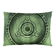 Rune Geometry Sacred Mystic Pillow Case by Celenk