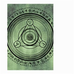 Rune Geometry Sacred Mystic Small Garden Flag (two Sides) by Celenk